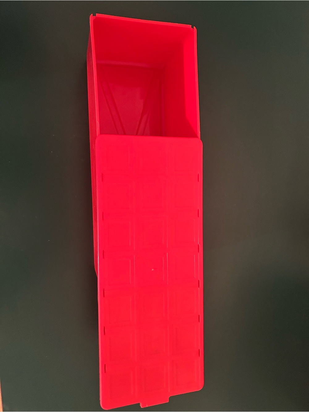 Red Lunch box. With sandwich box and thermos.